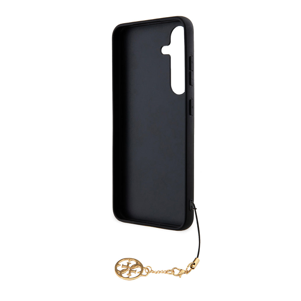 Suojakotelo Samsung Galaxy S24 S921:lle, Guess, 4G Charm, Musta