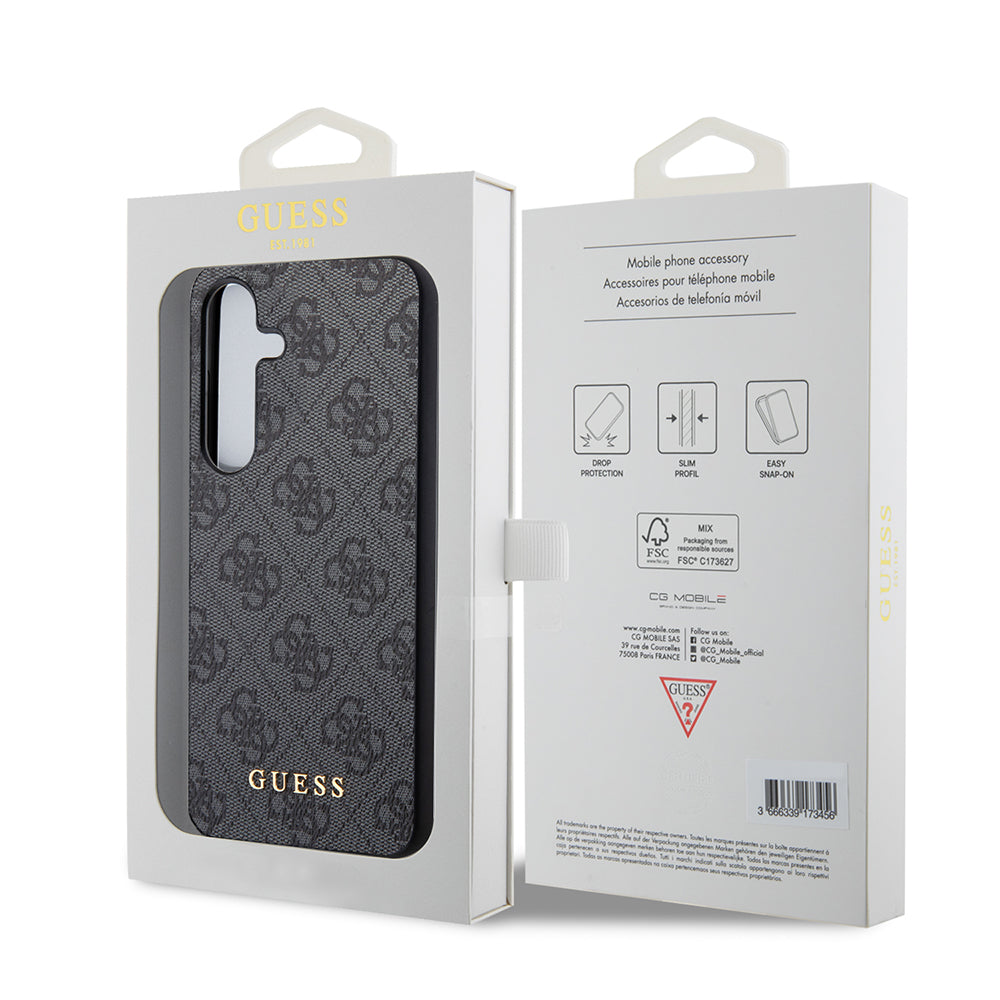 Suojakotelo Samsung Galaxy S24 S921:lle, Guess, 4G Charm, Musta