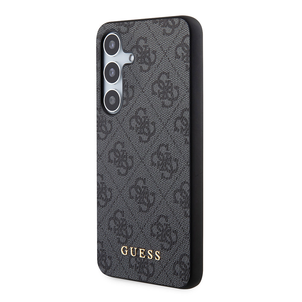 Suojakotelo Samsung Galaxy S24 S921:lle, Guess, 4G Metal Gold Logo, Musta