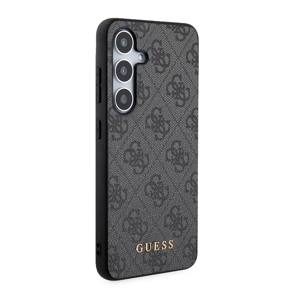 Suojakotelo Samsung Galaxy S24 S921:lle, Guess, 4G Metal Gold Logo, Musta
