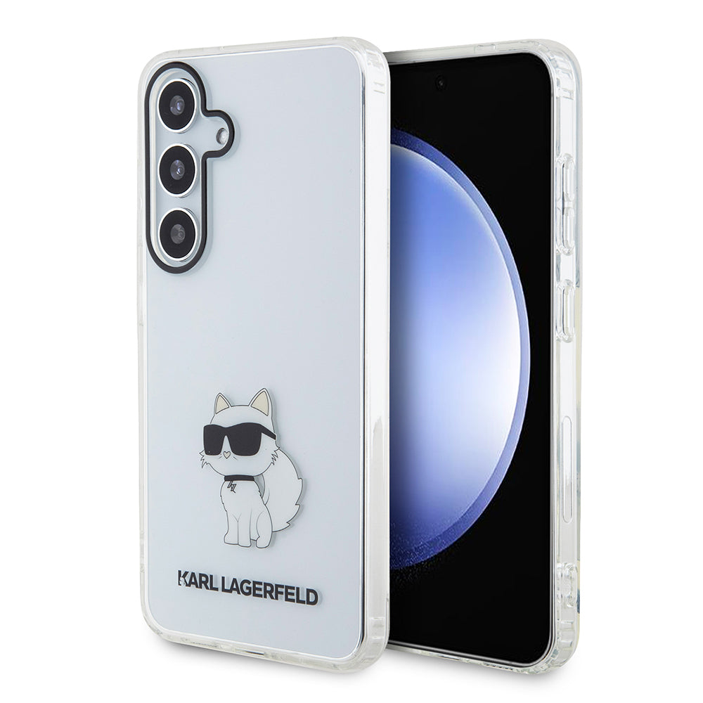 Kotelo Samsung Galaxy S24 S921:lle, Karl Lagerfeld, IML Luxury Choupette, Läpinäkyvä