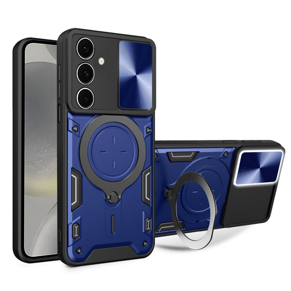 Suojakotelo Samsung Galaxy S24 S921:lle, Techsuit, CamGuard Pro, Sininen