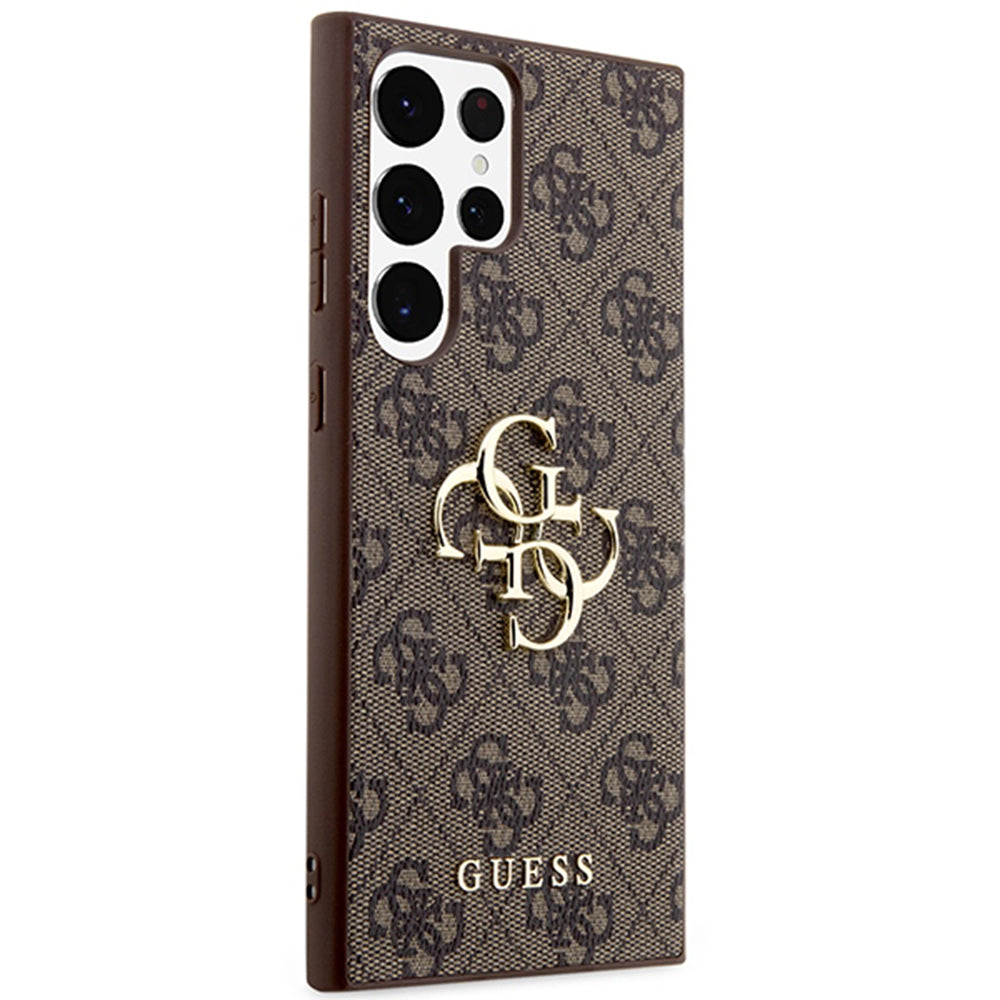 Suojakotelo Samsung Galaxy S24 Ultra S928:lle, Guess, 4G Big Logo, Ruskea