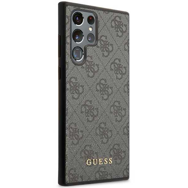 Suojakotelo Samsung Galaxy S24 Ultra S928:lle, Guess, 4G Metal Gold Logo, Musta