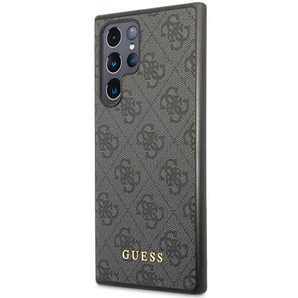 Suojakotelo Samsung Galaxy S24 Ultra S928:lle, Guess, 4G Metal Gold Logo, Musta