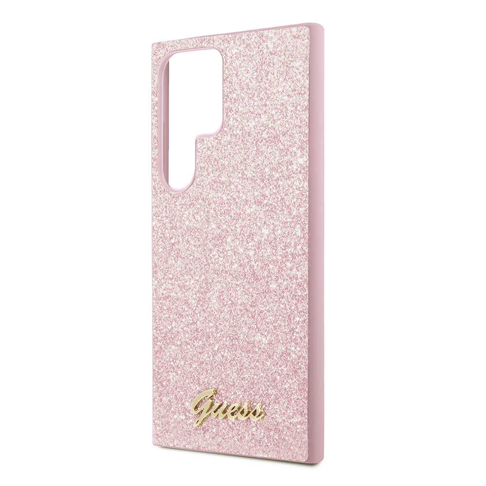 Kotelo Samsung Galaxy S24 Ultra S928:lle, Guess, Glitter Script, Kultainen