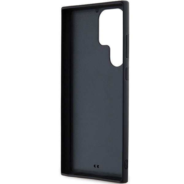 Kotelo Samsung Galaxy S24 Ultra S928:lle, Karl Lagerfeld, 3D Rubber Glitter Logo, Musta