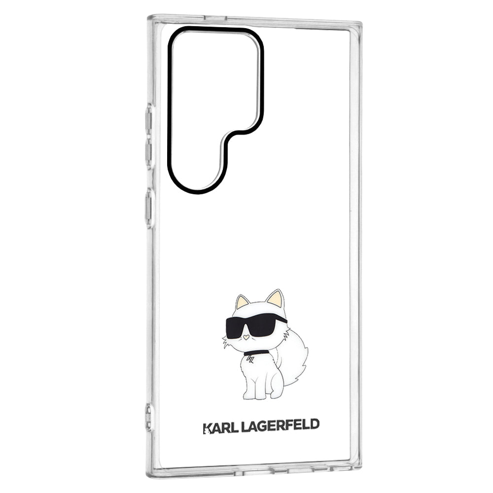 Kotelo Samsung Galaxy S24 Ultra S928:lle, Karl Lagerfeld, IML Luxury Choupette, Läpinäkyvä