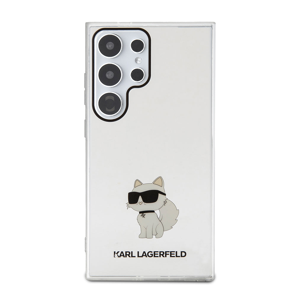 Kotelo Samsung Galaxy S24 Ultra S928:lle, Karl Lagerfeld, IML Luxury Choupette, Läpinäkyvä