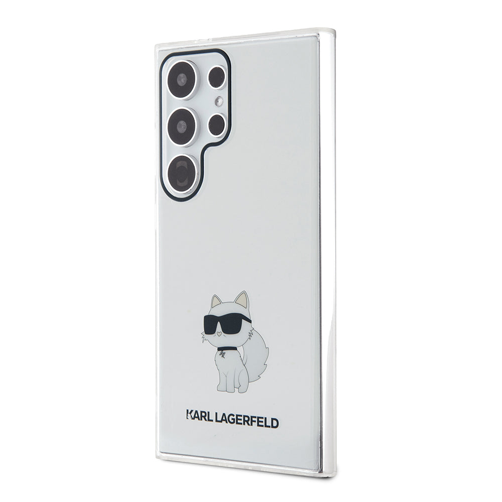 Kotelo Samsung Galaxy S24 Ultra S928:lle, Karl Lagerfeld, IML Luxury Choupette, Läpinäkyvä