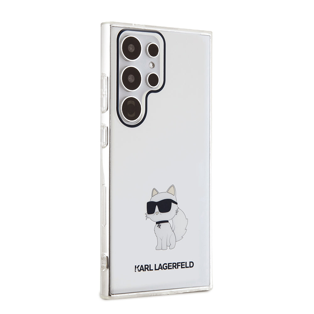 Kotelo Samsung Galaxy S24 Ultra S928:lle, Karl Lagerfeld, IML Luxury Choupette, Läpinäkyvä