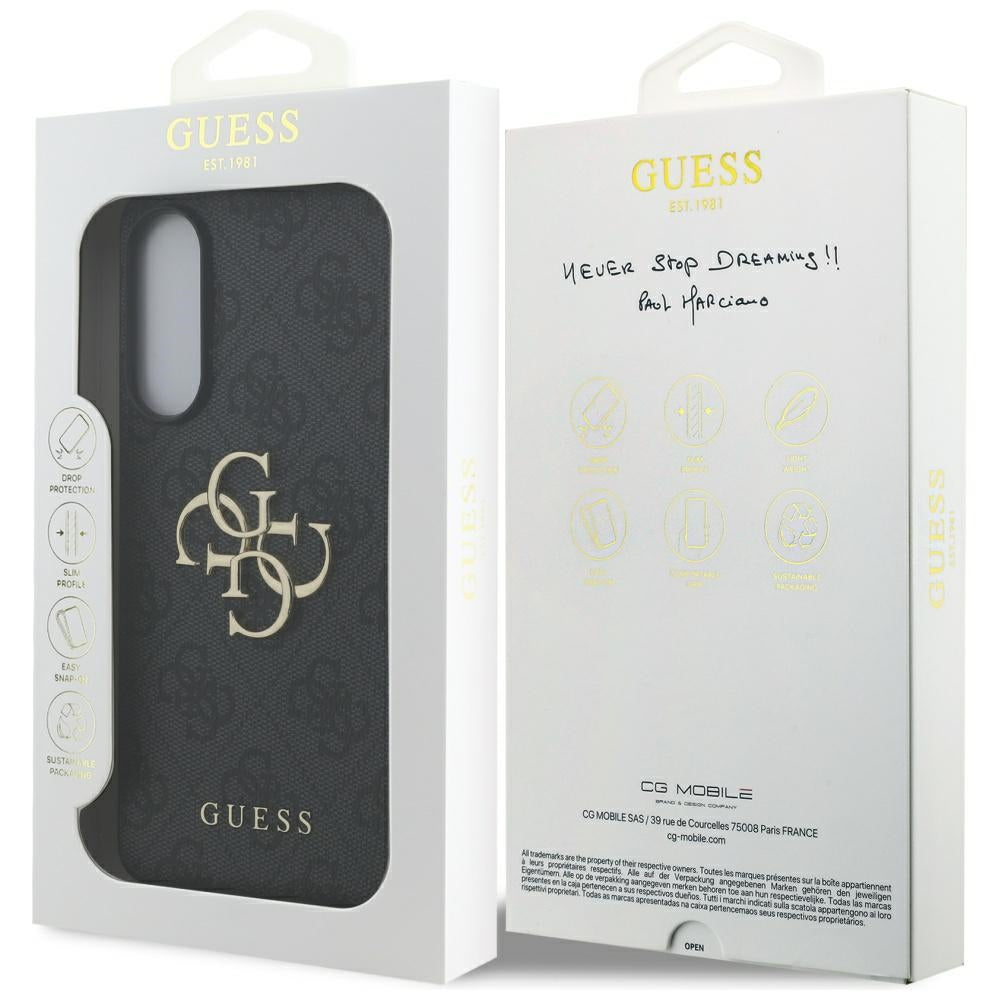 Kotelo Samsung Galaxy S25 Edge S937:lle, Guess, Big 4G Logo Classic, Musta