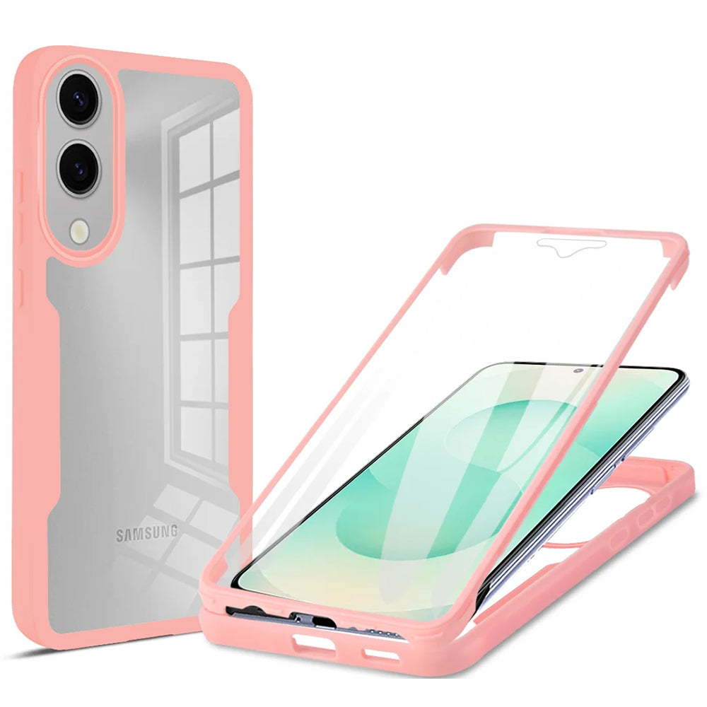 Kuori Samsung Galaxy S25 Edge S937:lle, Techsuit, ColorVerse 360, Vaaleanpunainen