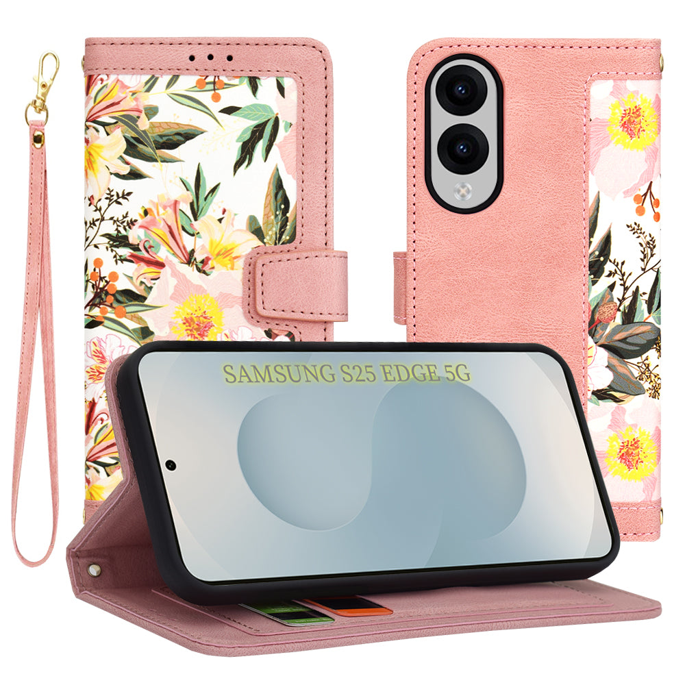 Kuori Samsung Galaxy S25 Edge S937:lle, Techsuit, FlipCraft, Vaaleanpunainen