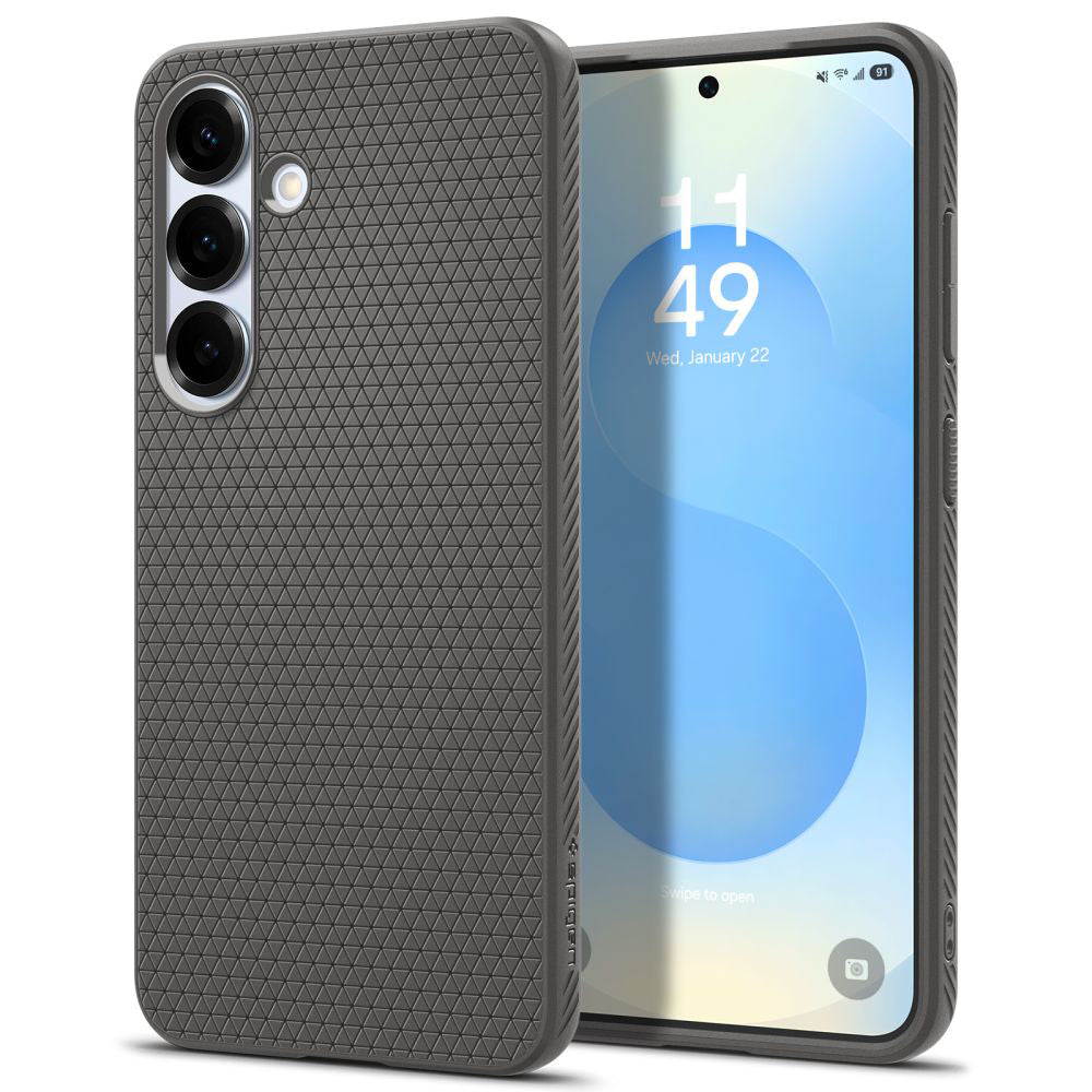 Suojakotelo Samsung Galaxy S25+ S936, Spigen, Liquid Air, Harmaa ACS08980