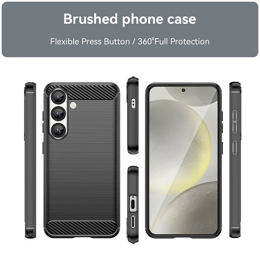 Kuori Samsung Galaxy S25+ S936:lle, Techsuit, Hiili, Musta