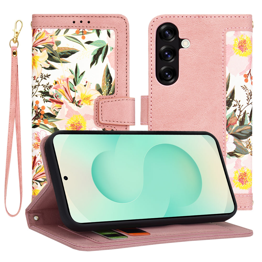 Kuori Samsung Galaxy S25+ S936:lle, Techsuit, FlipCraft, Vaaleanpunainen