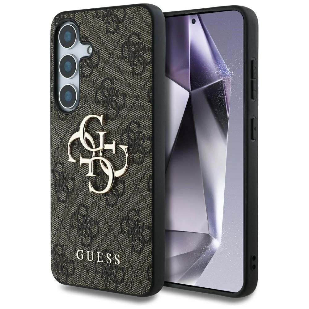 Kotelo Samsung Galaxy S25 S931:lle, Guess, 4G Big Logo, Ruskea