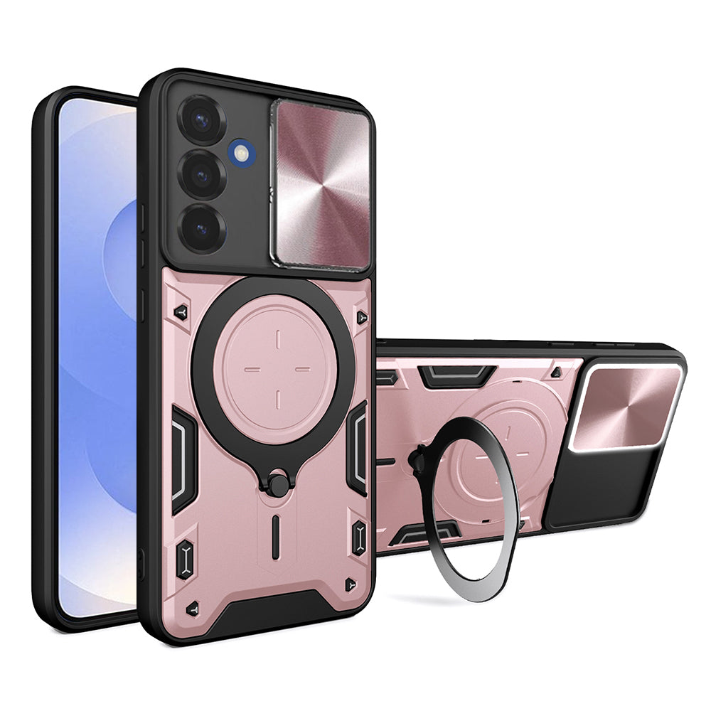 Kuori Samsung Galaxy S25 S931:lle, Techsuit, CamGuard Pro, vaaleanpunakultainen