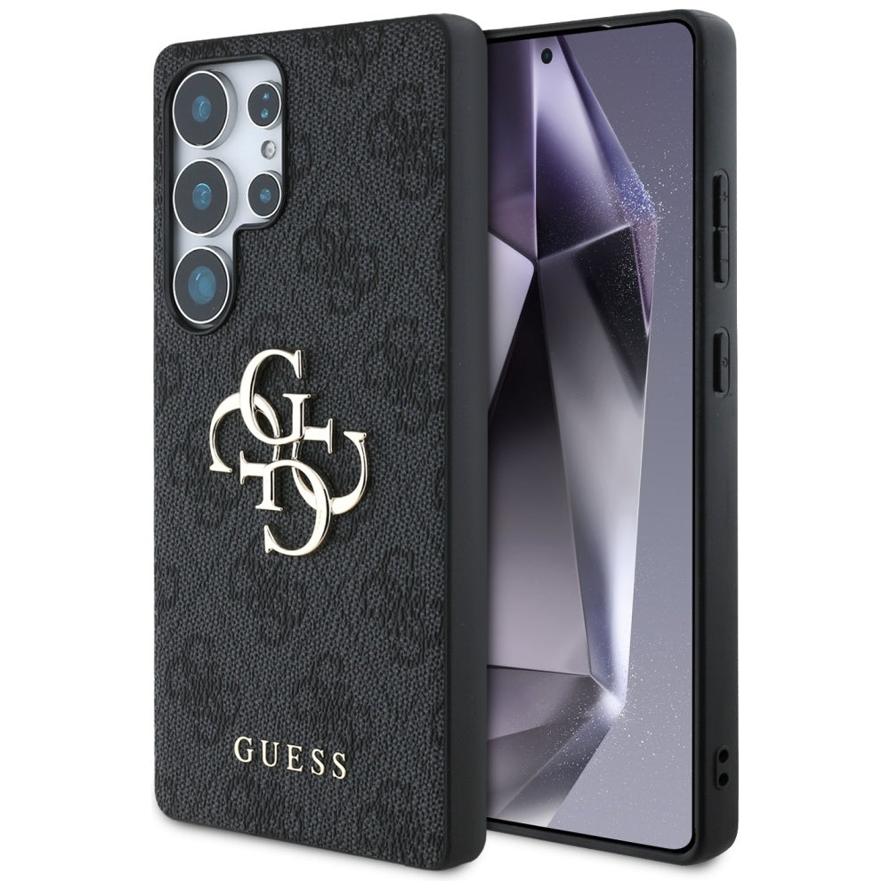 Kotelo Samsung Galaxy S25 Ultra S938:lle, Guess, 4G Big Logo, Musta