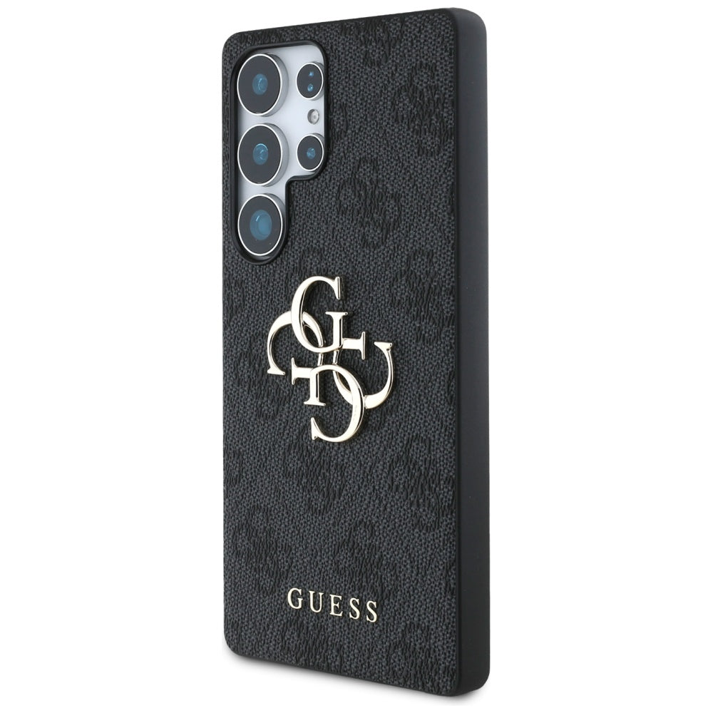 Kotelo Samsung Galaxy S25 Ultra S938:lle, Guess, 4G Big Logo, Musta