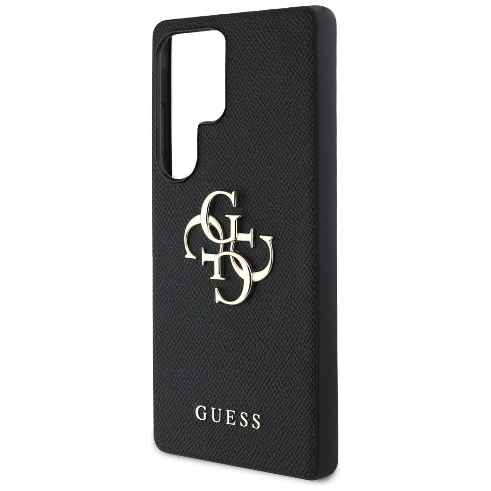 Suojakotelo Samsung Galaxy S25 Ultra S938:lle, Guess, 4G Grained Big and Classic Logo, Musta