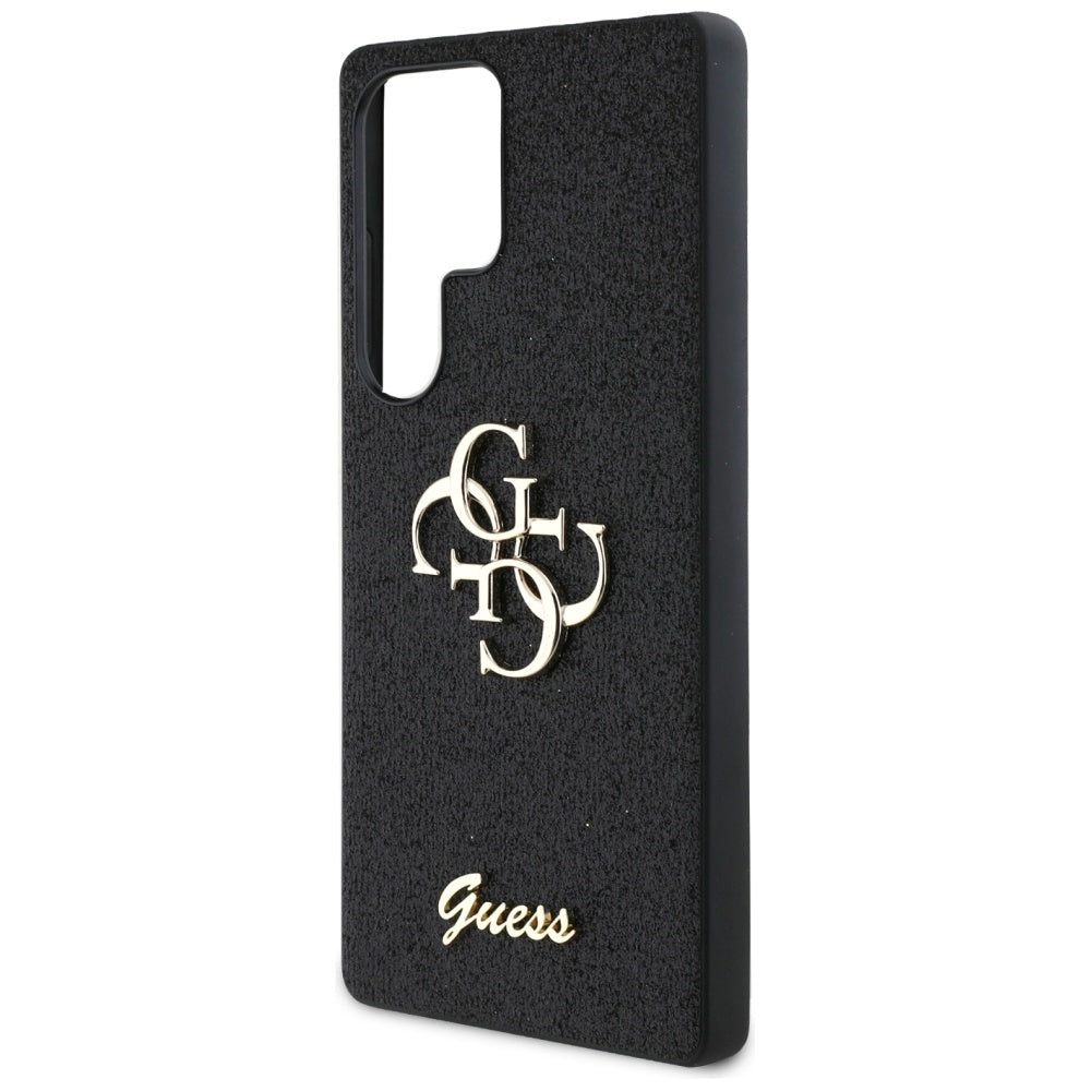 Suojakotelo Samsung Galaxy S25 Ultra S938:lle, Guess, Glitter Big 4G Script, Musta