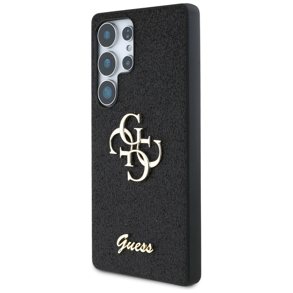 Suojakotelo Samsung Galaxy S25 Ultra S938:lle, Guess, Glitter Big 4G Script, Musta