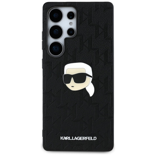 Kotelo Samsung Galaxy S25 Ultra S938:lle, Karl Lagerfeld, Monogram Karl's Head, Musta
