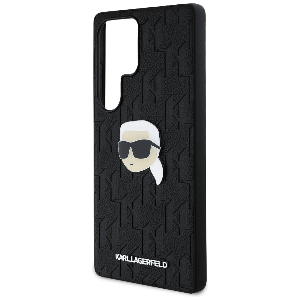 Kotelo Samsung Galaxy S25 Ultra S938:lle, Karl Lagerfeld, Monogram Karl's Head, Musta