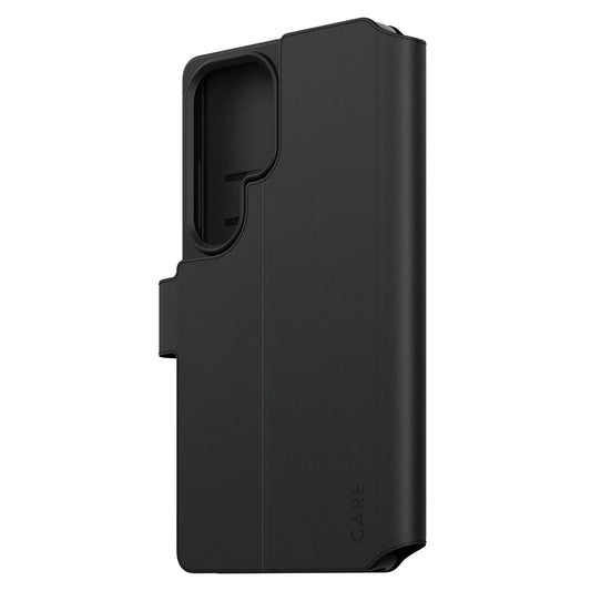 Suojakotelo Samsung Galaxy S25 Ultra S938:lle, PanzerGlass, Care Feature Kickstand Wallet, Musta