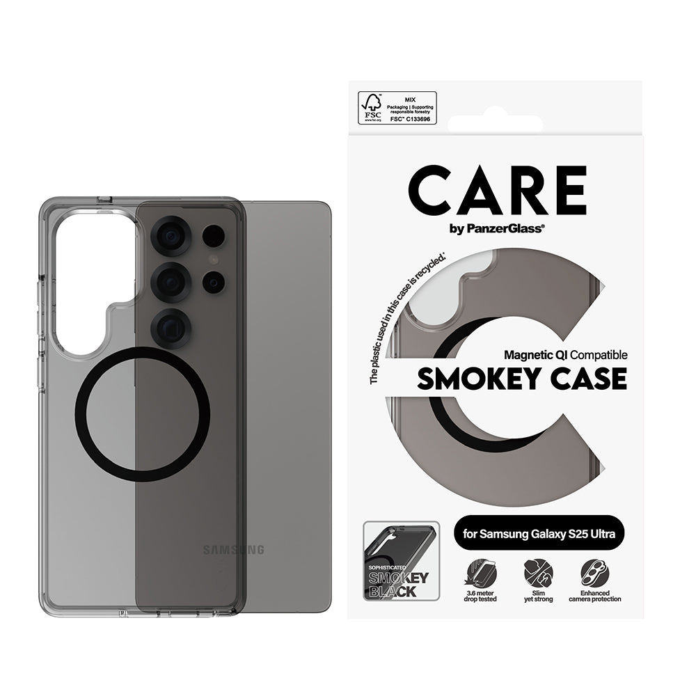 Kotelo Samsung Galaxy S25 Ultra S938:lle, PanzerGlass, Care Urban Combat, Musta