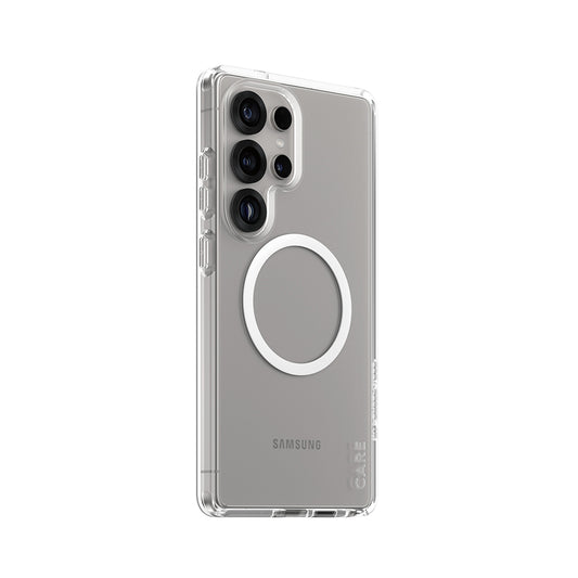 Kotelo Samsung Galaxy S25 Ultra S938:lle, PanzerGlass, Care Urban Combat, Valkoinen Läpinäkyvä