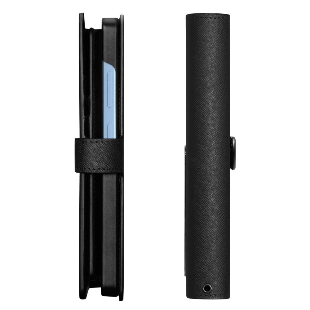 Kotelo Samsung Galaxy S25 Ultra S938:lle, Spigen, Wallet S, Musta ACS09124