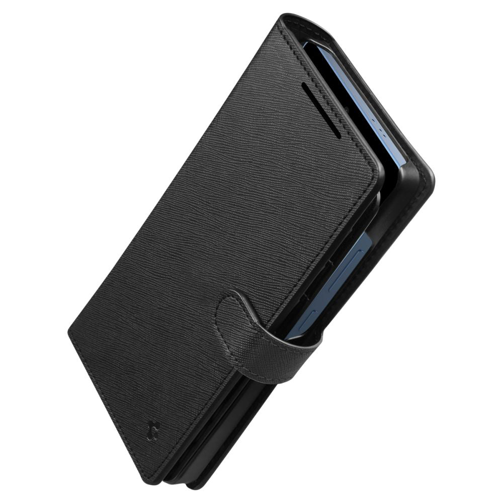 Kotelo Samsung Galaxy S25 Ultra S938:lle, Spigen, Wallet S, Musta ACS09124