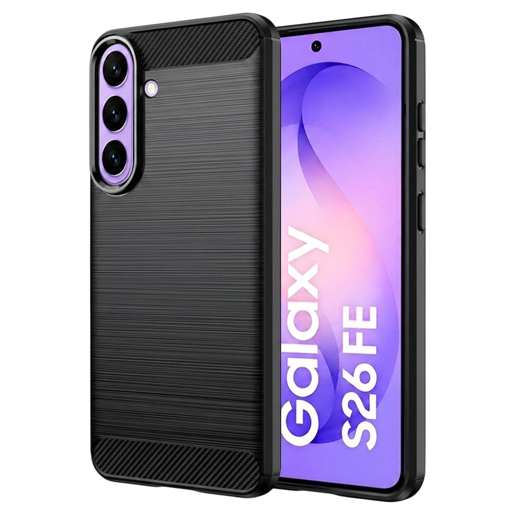 Kuori Samsung Galaxy S26 FE S741 / S25 FE:lle, Techsuit, Hiili, Musta