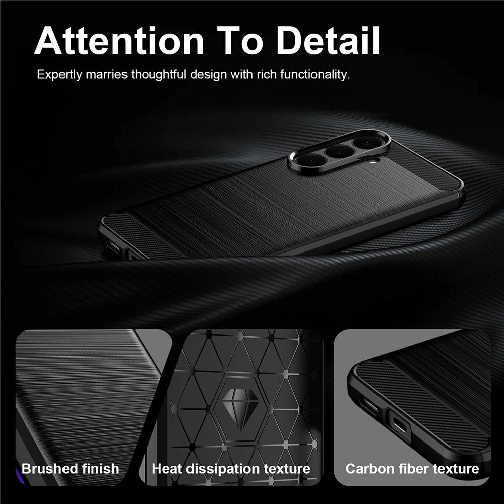 Kuori Samsung Galaxy S26 FE S741 / S25 FE:lle, Techsuit, Hiili, Musta