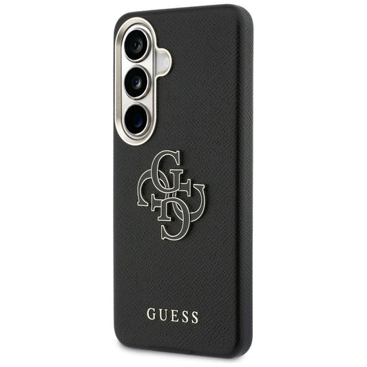 Kuori Samsung Galaxy S26 Plus S947:lle, Guess, 4G Grained Big and Classic Logo, Musta