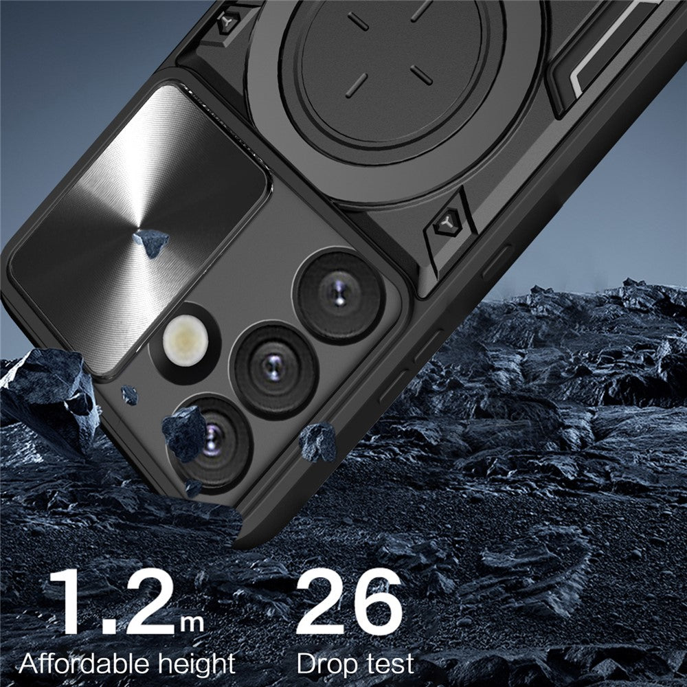 Kotelo Samsung Galaxy S26 Plus:lle, Techsuit, CamGuard Pro, Kultainen Vaaleanpunainen