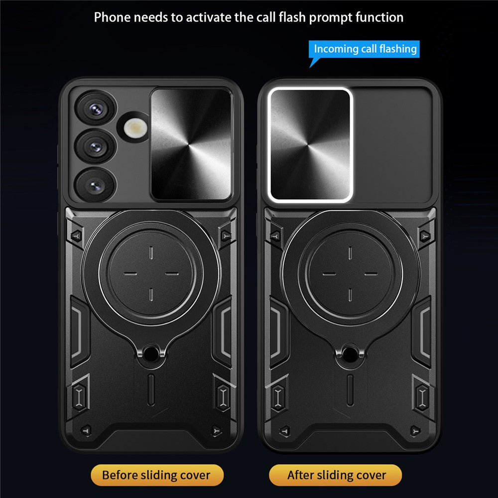 Kotelo Samsung Galaxy S26 Plus:lle, Techsuit, CamGuard Pro, Kultainen Vaaleanpunainen