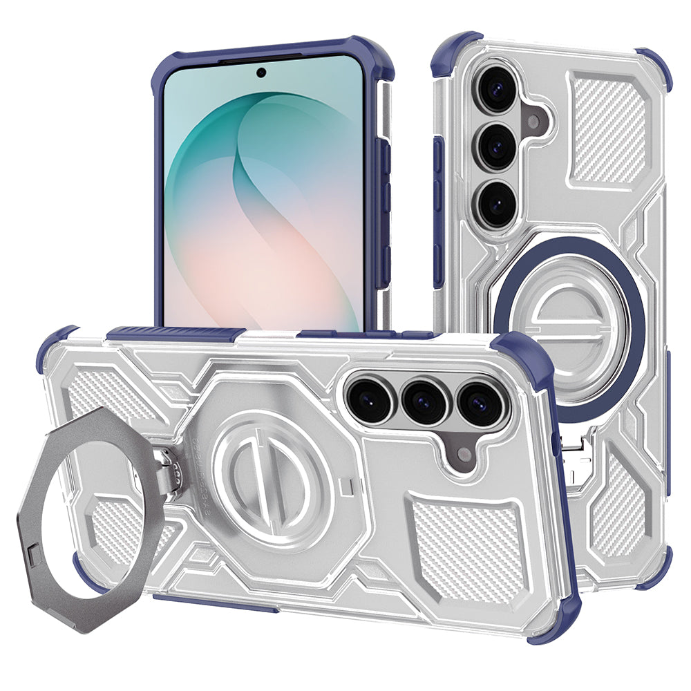 Kotelo Samsung Galaxy S26 Plus:lle, Techsuit, Carbon Shield Pro, Sininen