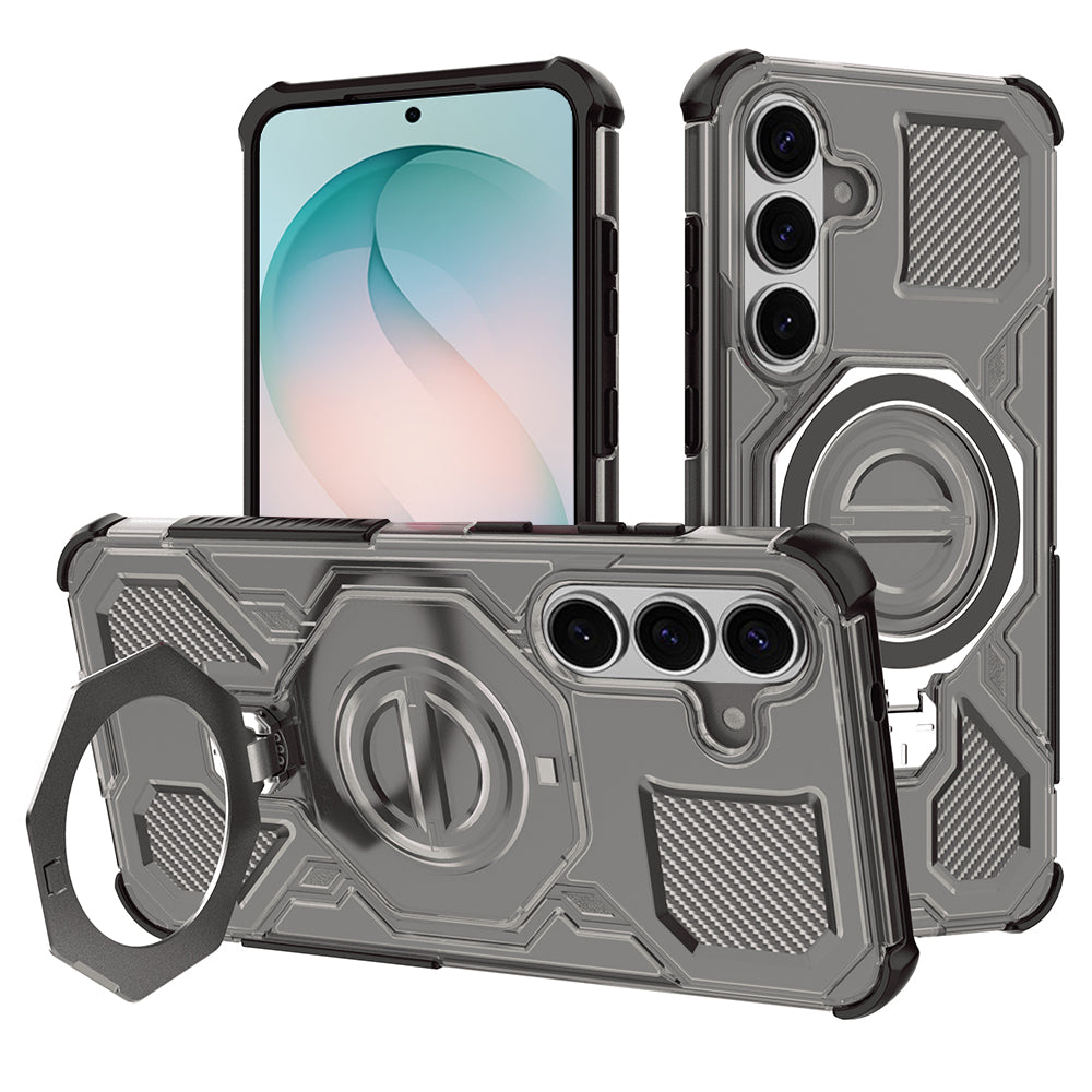 Kuori Samsung Galaxy S26 Plus S947:lle, Techsuit, Carbon Shield Pro, Savunharmaa