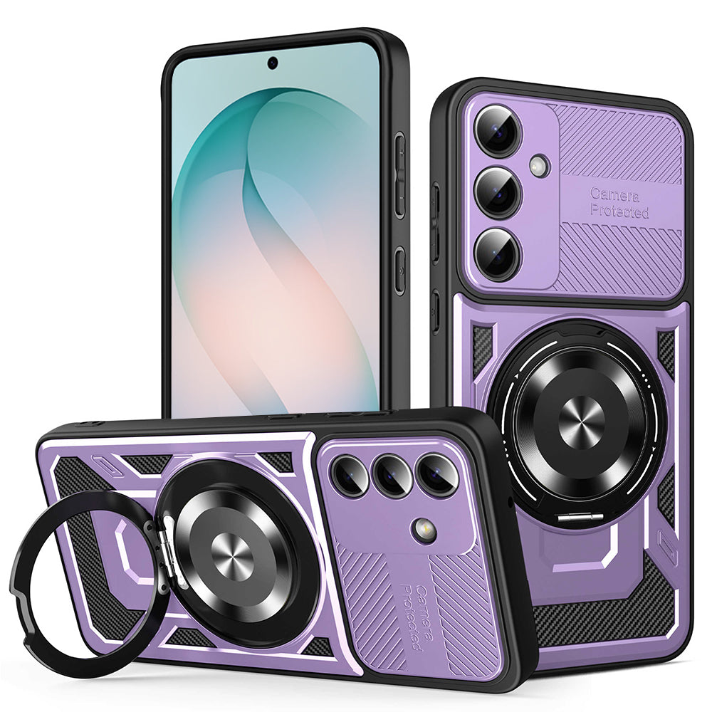 Kotelo Samsung Galaxy S26 Plus:lle, Techsuit, RuggedCam, Violetti