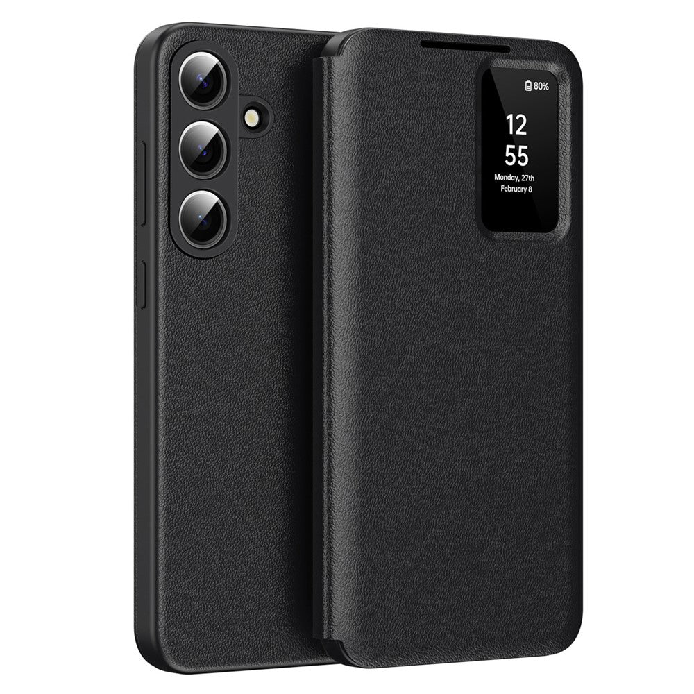 Kotelo Samsung Galaxy S26 Plus S947:lle, Techsuit, SmartView, Musta