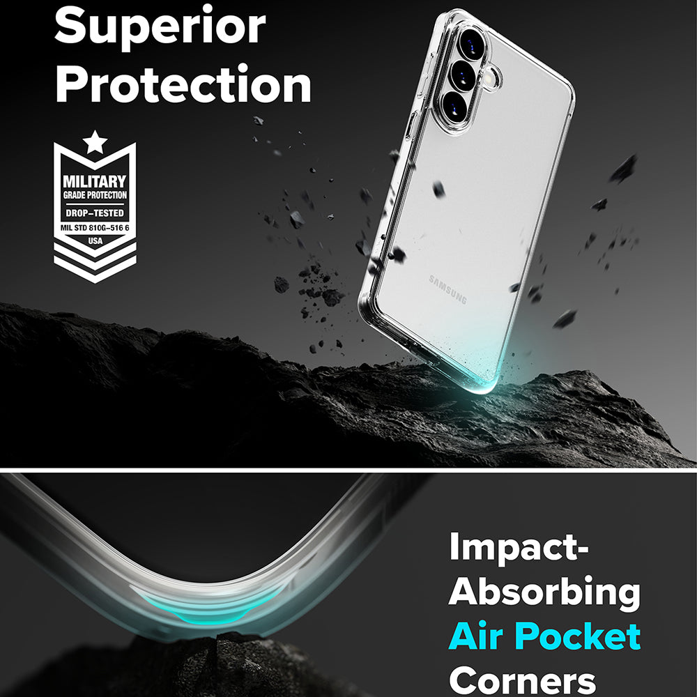 Kotelo Samsung Galaxy S26 S942:lle, Ringke, Fusion, Läpinäkyvä
