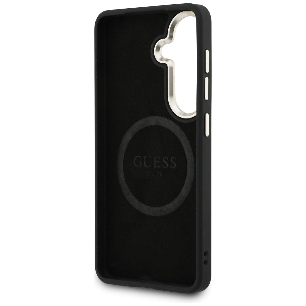 Kotelo Samsung Galaxy S26 S942:lle, GUESS, 4G Big Rhinestone Triangle Strap, Musta