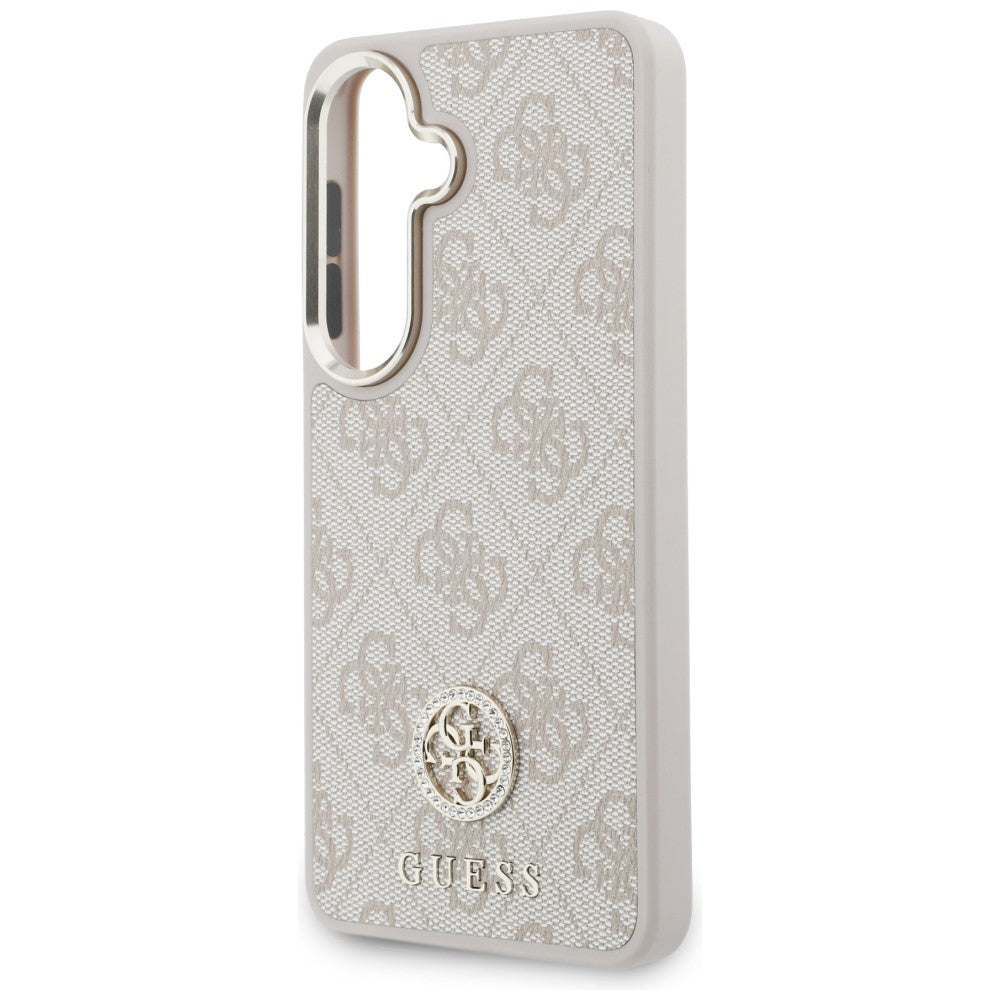 Suojakotelo Samsung Galaxy S26 S942:lle, GUESS, 4G Big Rhinestone Triangle Strap, Pinkki