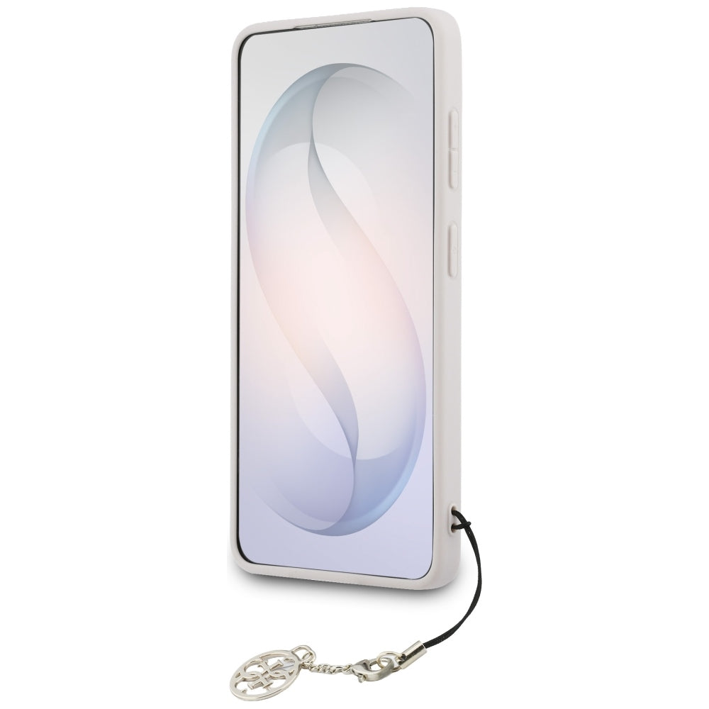 Suojakotelo Samsung Galaxy S26 S942:lle, Guess, 4G Classic Logo Charm, Pinkki