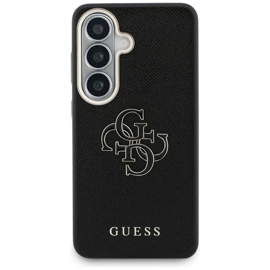 Suojakotelo Samsung Galaxy S26 S942:lle, Guess, 4G Grained Big and Classic Logo, Musta