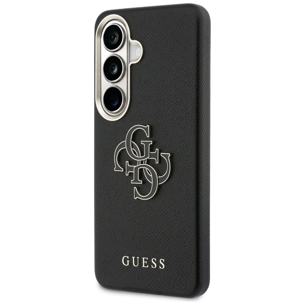 Suojakotelo Samsung Galaxy S26 S942:lle, Guess, 4G Grained Big and Classic Logo, Musta